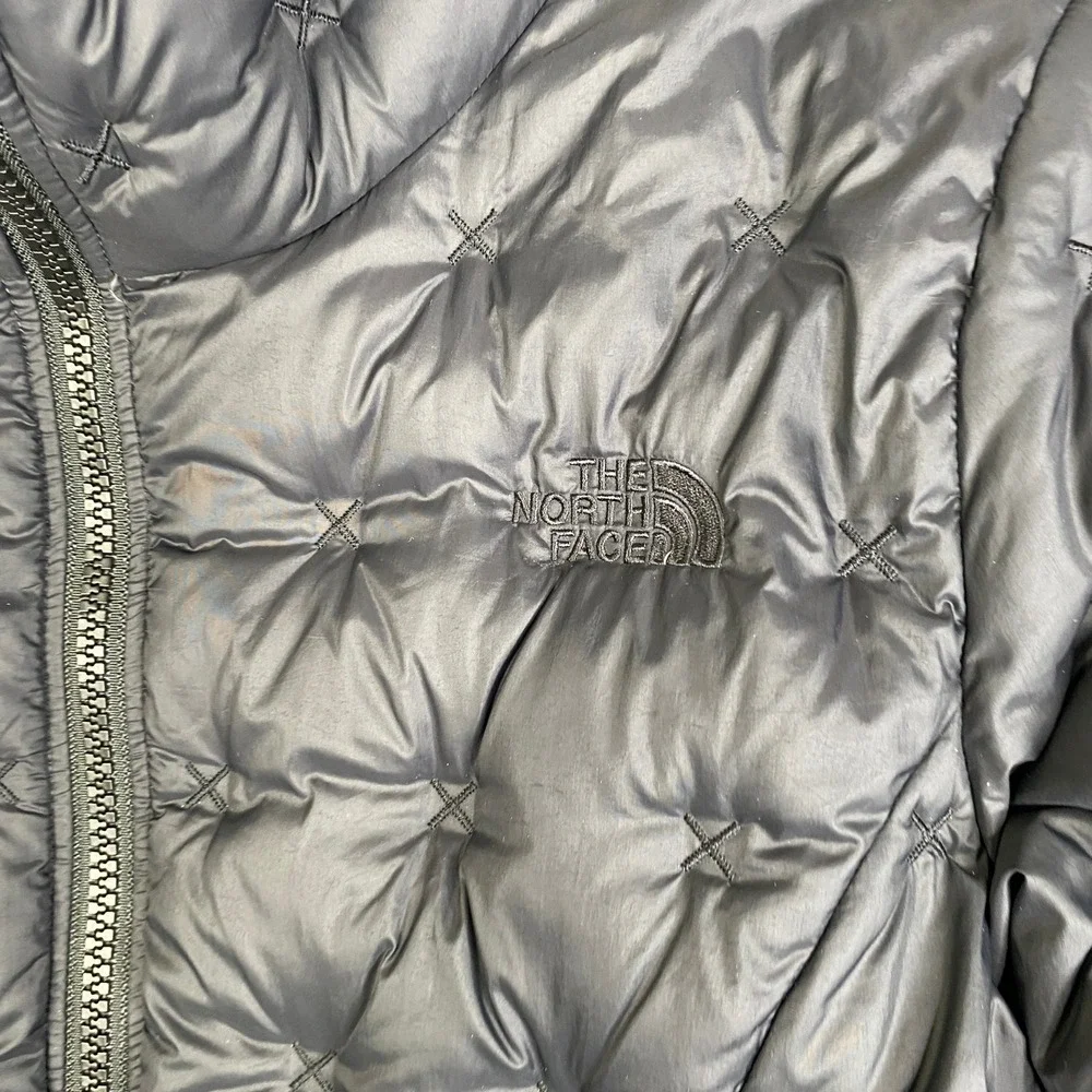 The North Face Womens Black Cross Quilted Down Puffer Jacket Small FA19 Zip Up - Picture 5 of 12